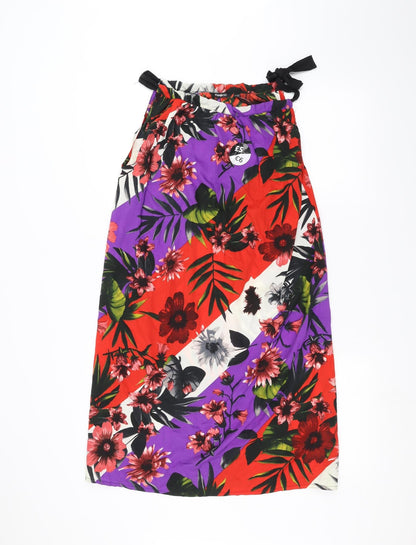Pep&Co Womens Multicoloured Floral  A-Line  Size 10