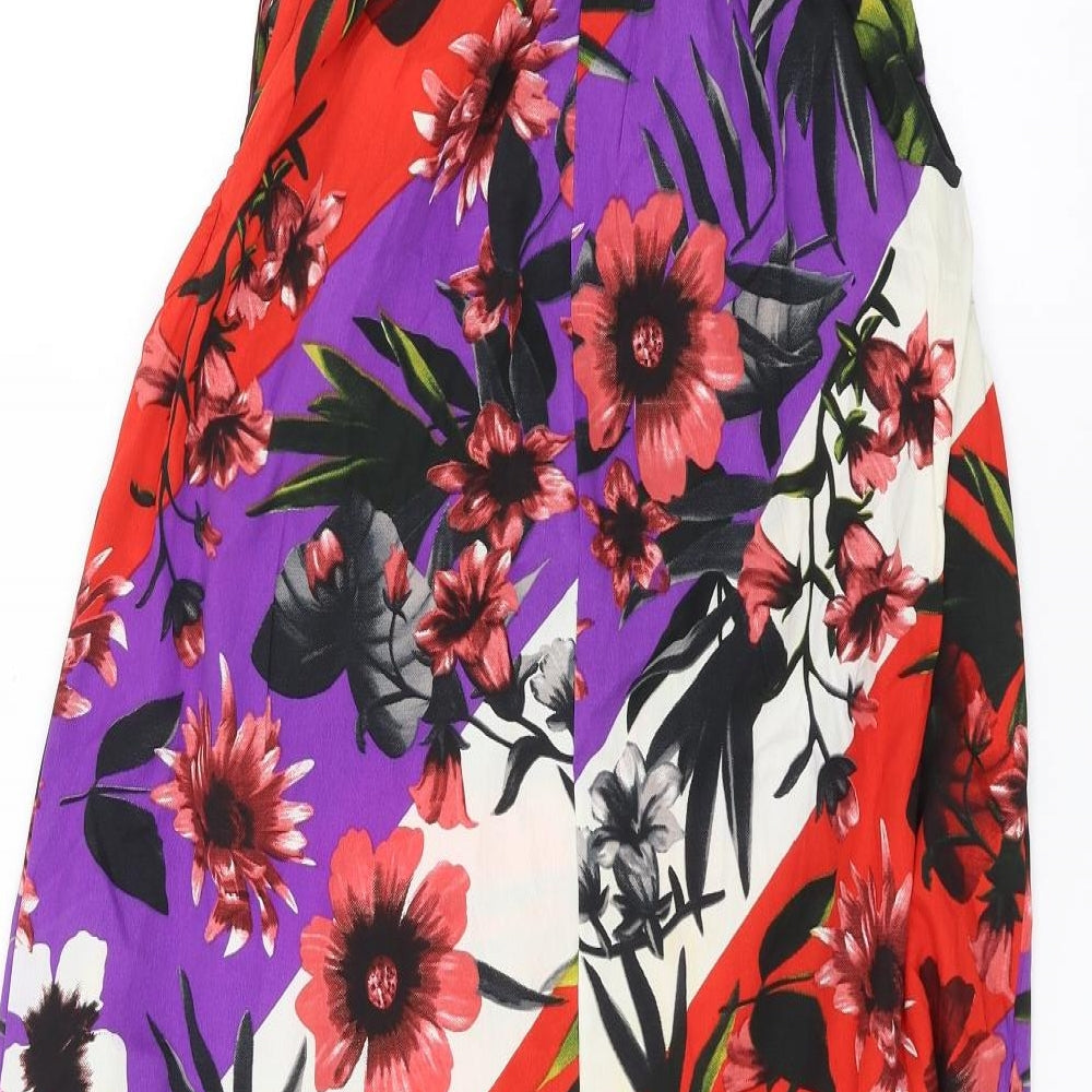 pep & Co Womens Multicoloured Floral  A-Line  Size 10