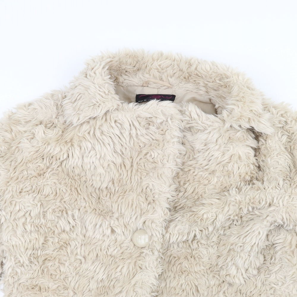New Look Womens White   Jacket  Size 10