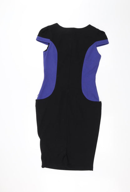 Back view of Atmosphere women’s black pencil dress, size UK 10