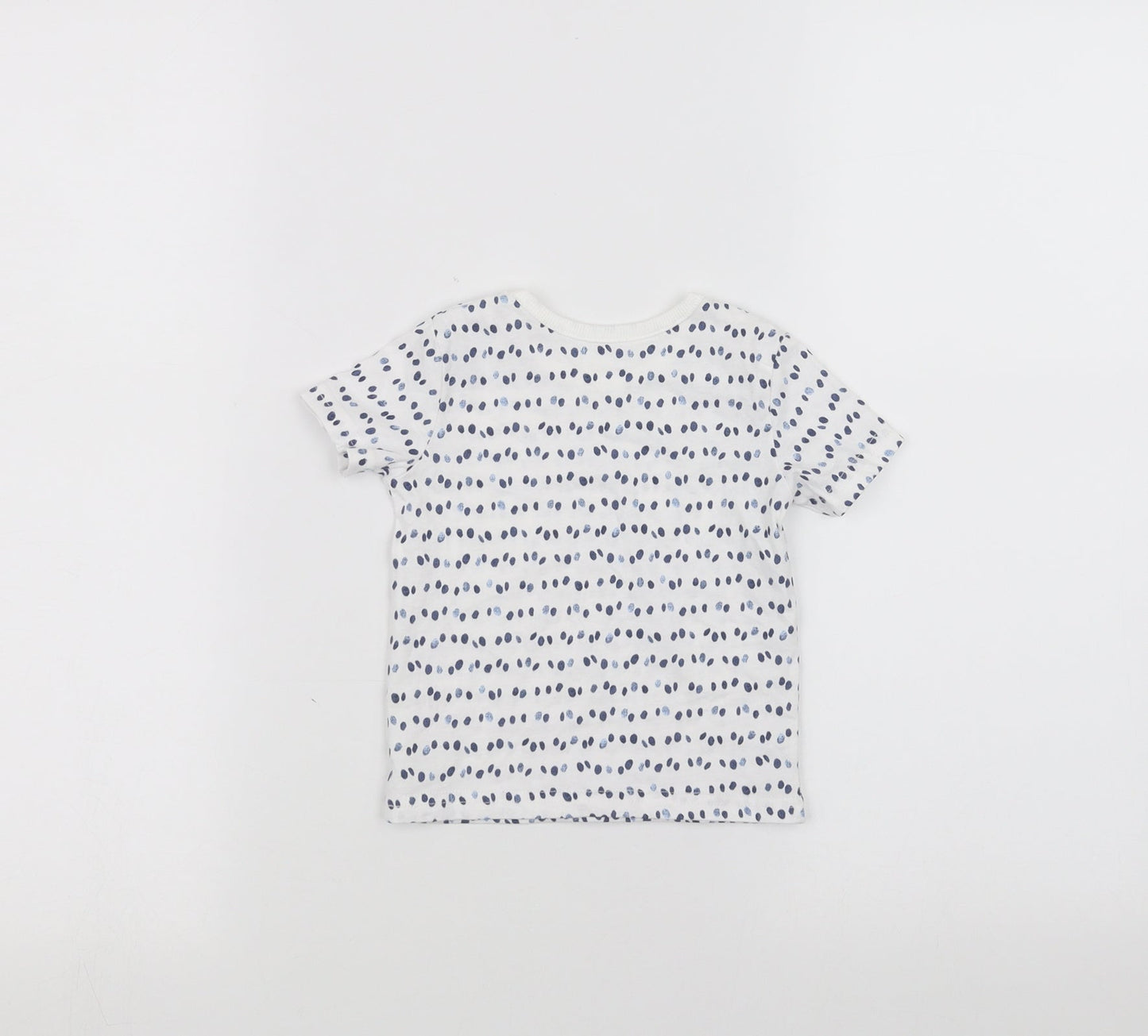 George Baby White Polka Dot  Basic T-Shirt Size 3-6 Months