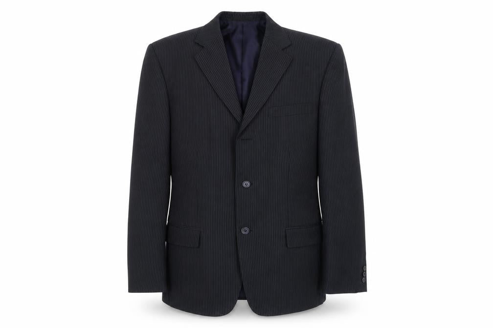 ALAN Mens Black   Jacket Suit Jacket Size 42