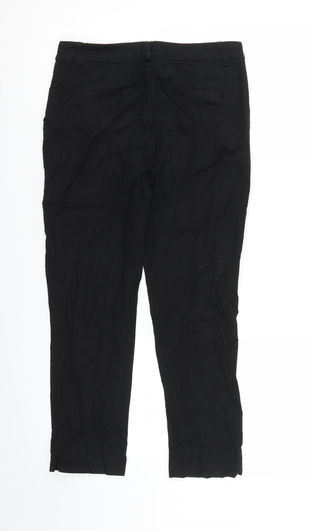 Preworn Womens Black   Trousers  Size 28 in L23 in