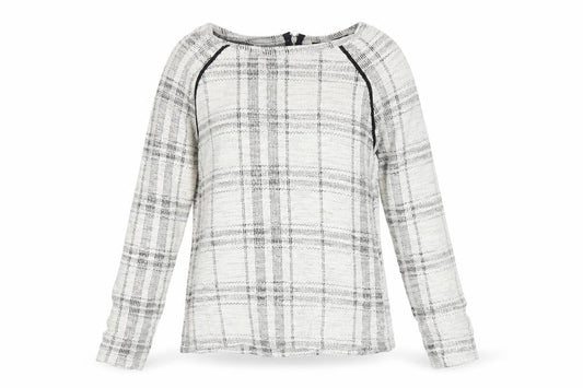 Front view of Atmosphere women’s white jumper, size UK 8