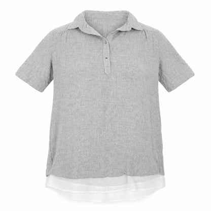 Zara Womens Grey   Basic Polo Size L