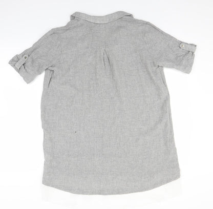 Zara Womens Grey   Basic Polo Size L