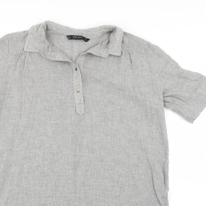 Zara Womens Grey   Basic Polo Size L