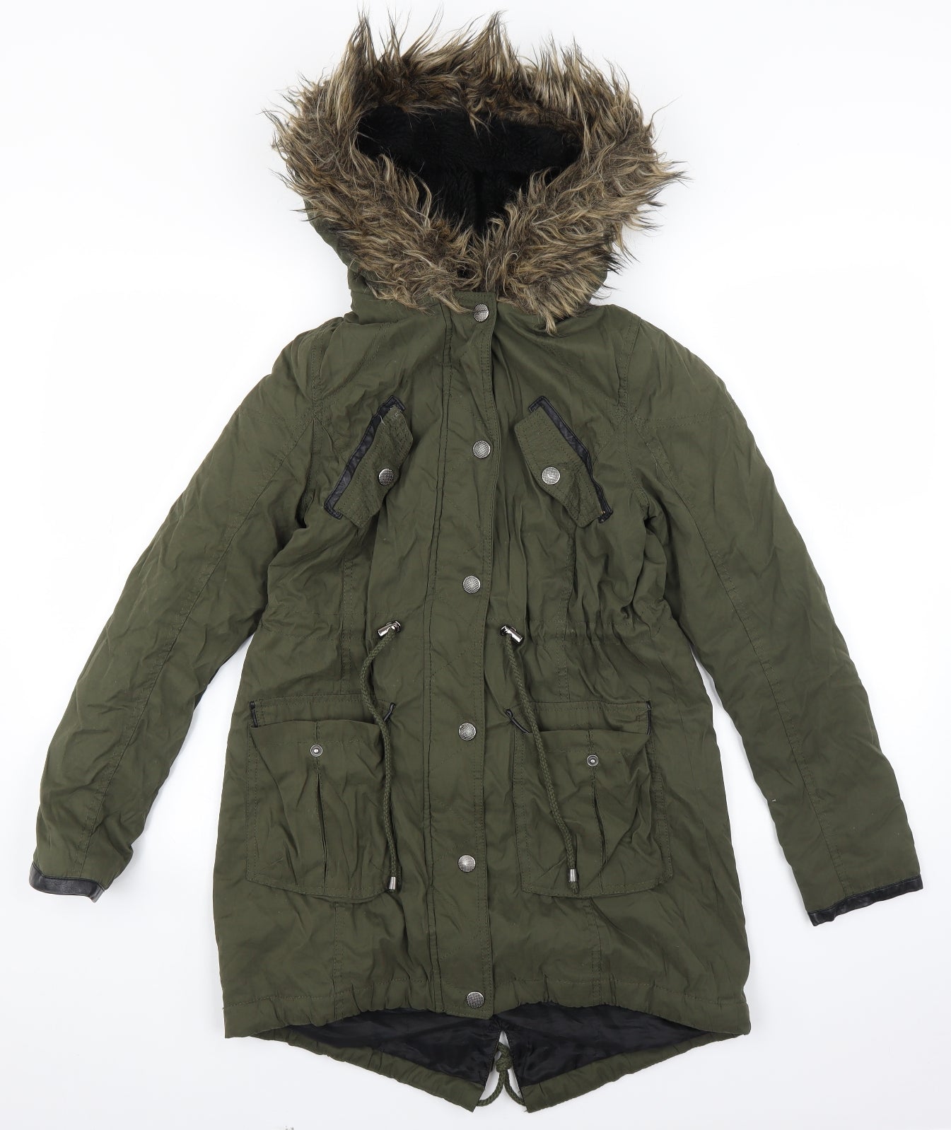 Atmosphere Womens Green   Parka Coat Size 6