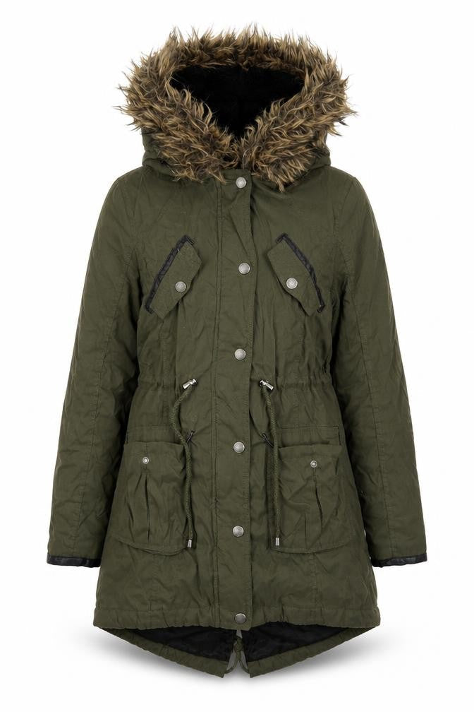 Atmosphere Womens Green   Parka Coat Size 6