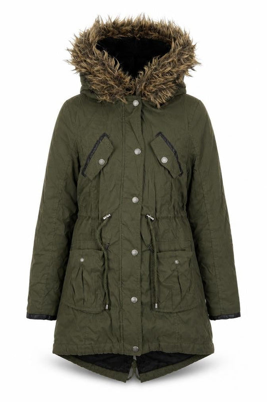 Atmosphere Womens Green   Parka Coat Size 6