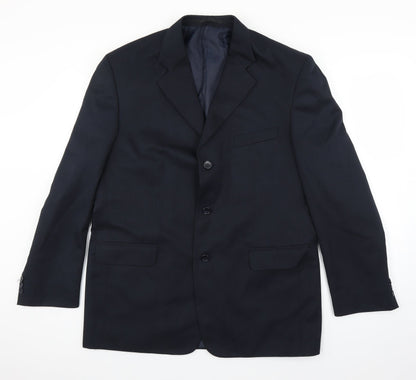 SAVATINI Mens Blue   Jacket Suit Jacket Size 42