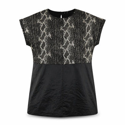 Simply Be Womens Black Animal Print  Shift  Size L