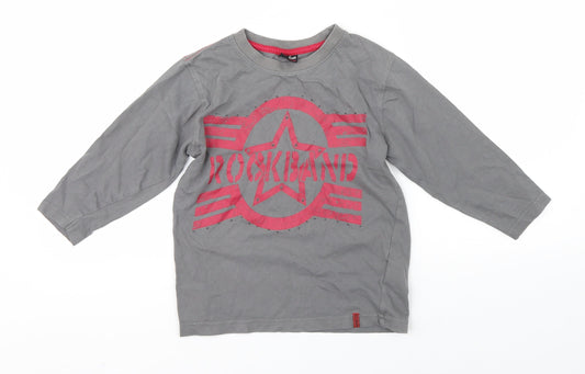 Ed Joseph Boys Grey   Pullover T-Shirt Size 5-6 Years