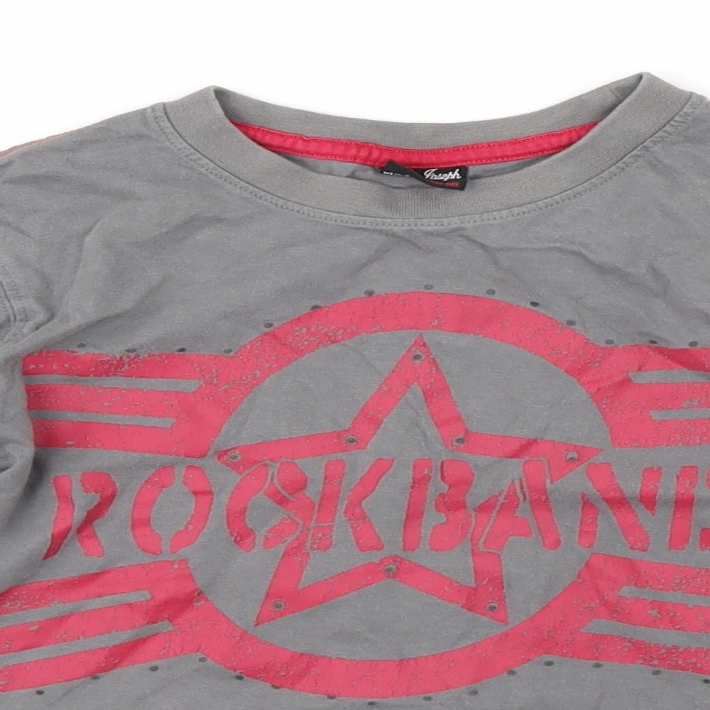 Ed Joseph Boys Grey   Pullover T-Shirt Size 5-6 Years