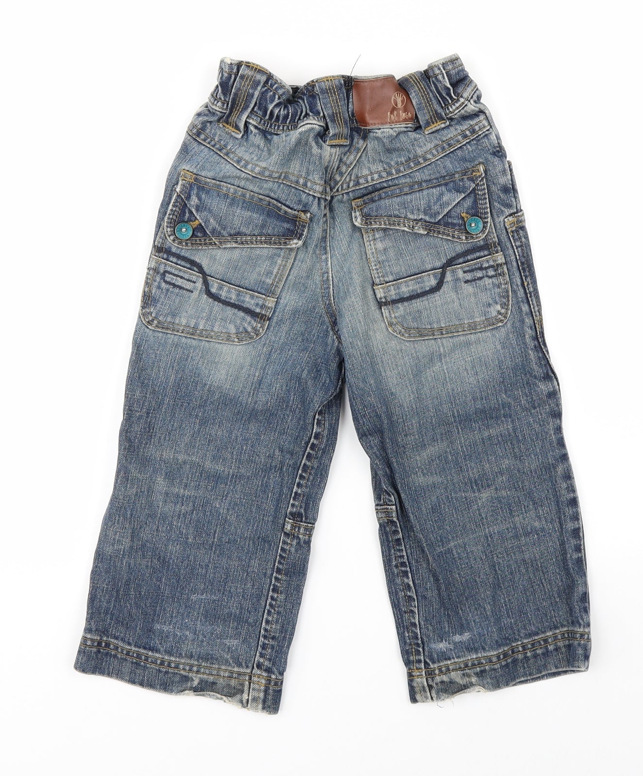 Fat Face Boys Blue  Denim Straight Jeans Size 3-4 Years