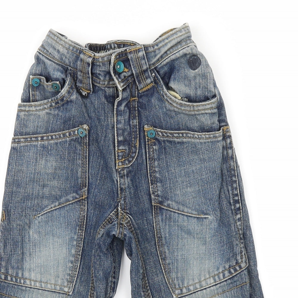 Fat Face Boys Blue  Denim Straight Jeans Size 3-4 Years