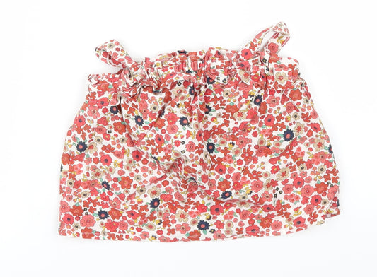 Preworn Girls Multicoloured Floral  Shift  Size 12-18 Months