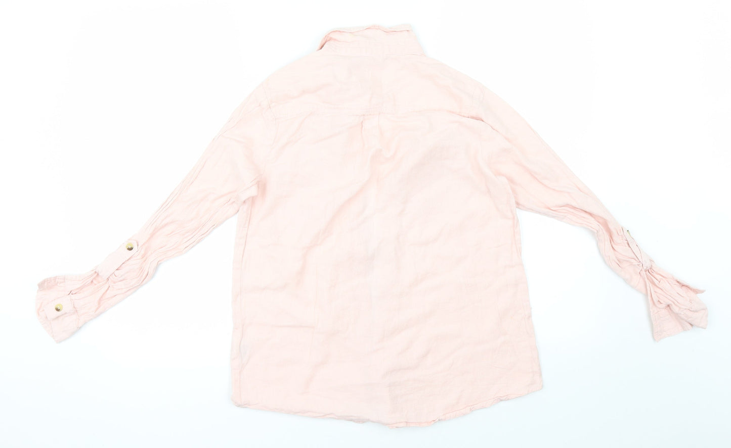 Select Womens Pink   Basic Button-Up Size 8