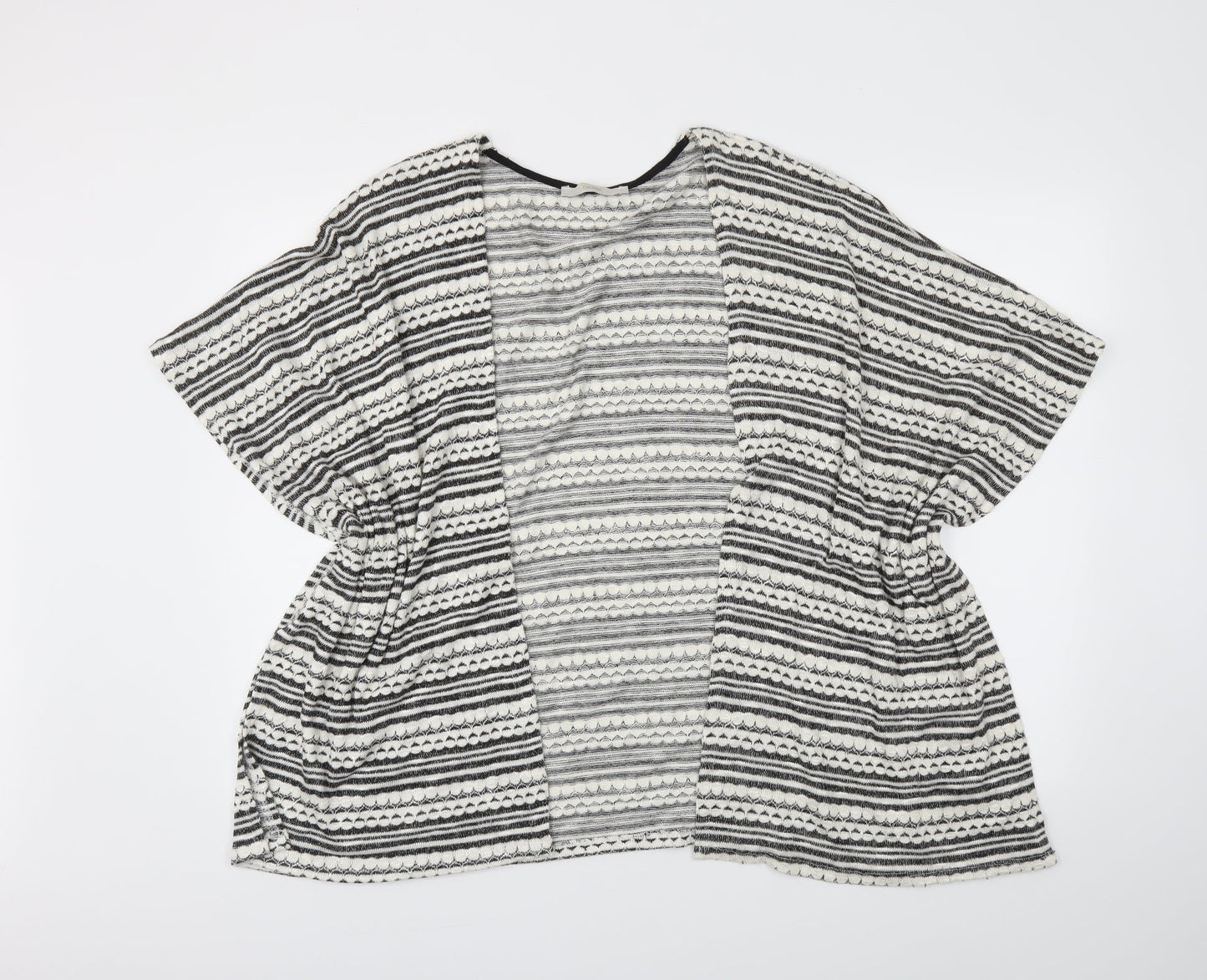 George Womens White Striped  Wrap Jumper One Size