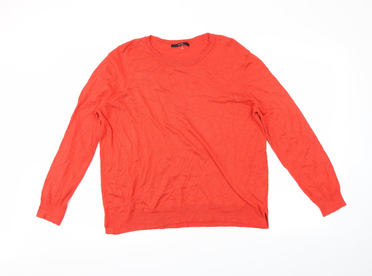George Womens Red   Pullover Jumper Size 12