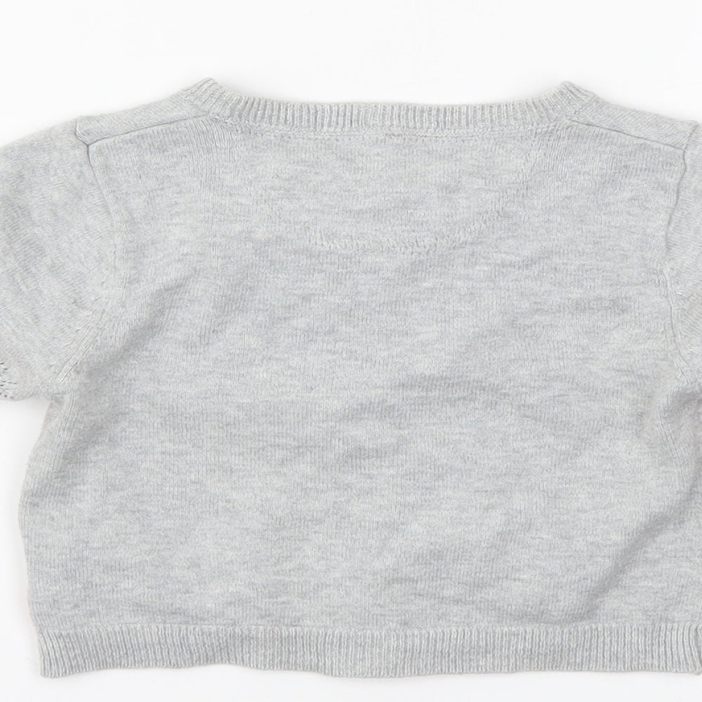 name it Girls Grey   Cardigan Jumper Size 3-4 Years