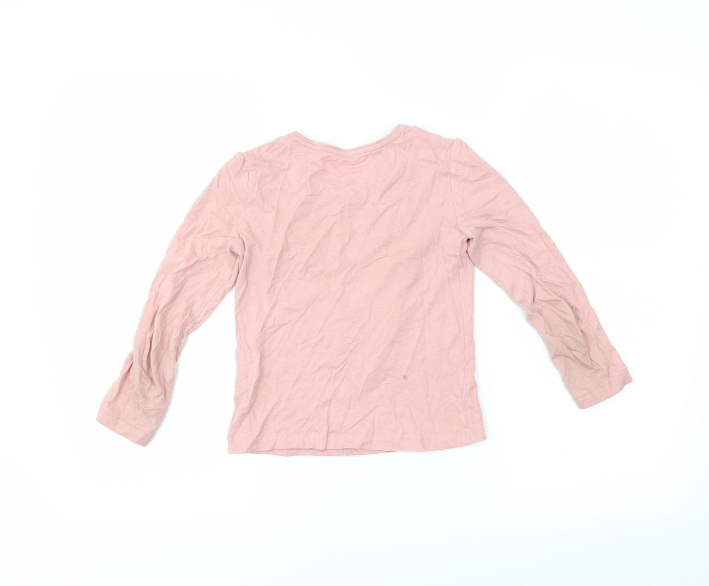 Primark Girls Pink   Basic T-Shirt Size 6-7 Years