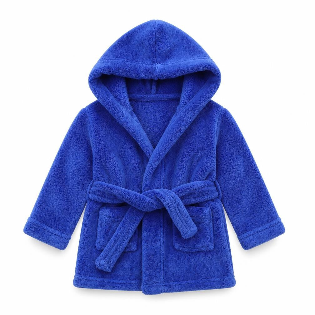 Earlydays Boys Blue Solid  Capri Robe Size 6-9 Months