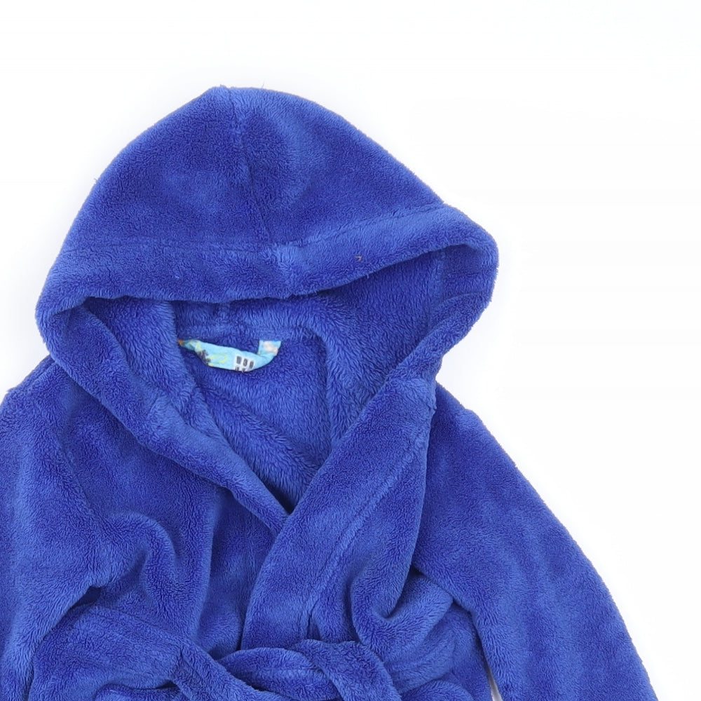 Earlydays Boys Blue Solid  Capri Robe Size 6-9 Months