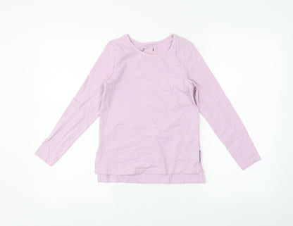 Additional front view of Tu girls’ purple basic t-shirt, size 8, years
