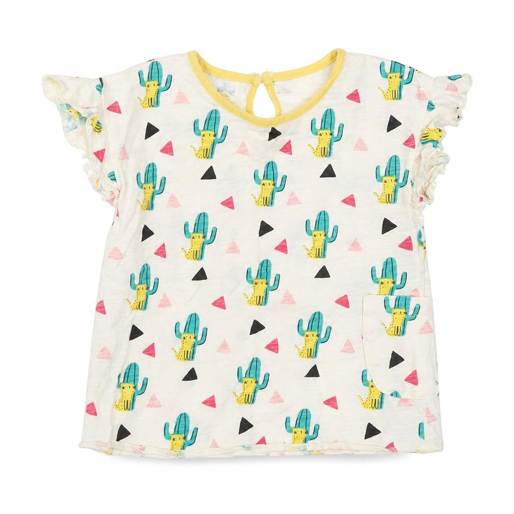 Mini Club Girls Beige   Basic T-Shirt Size 12-18 Months
