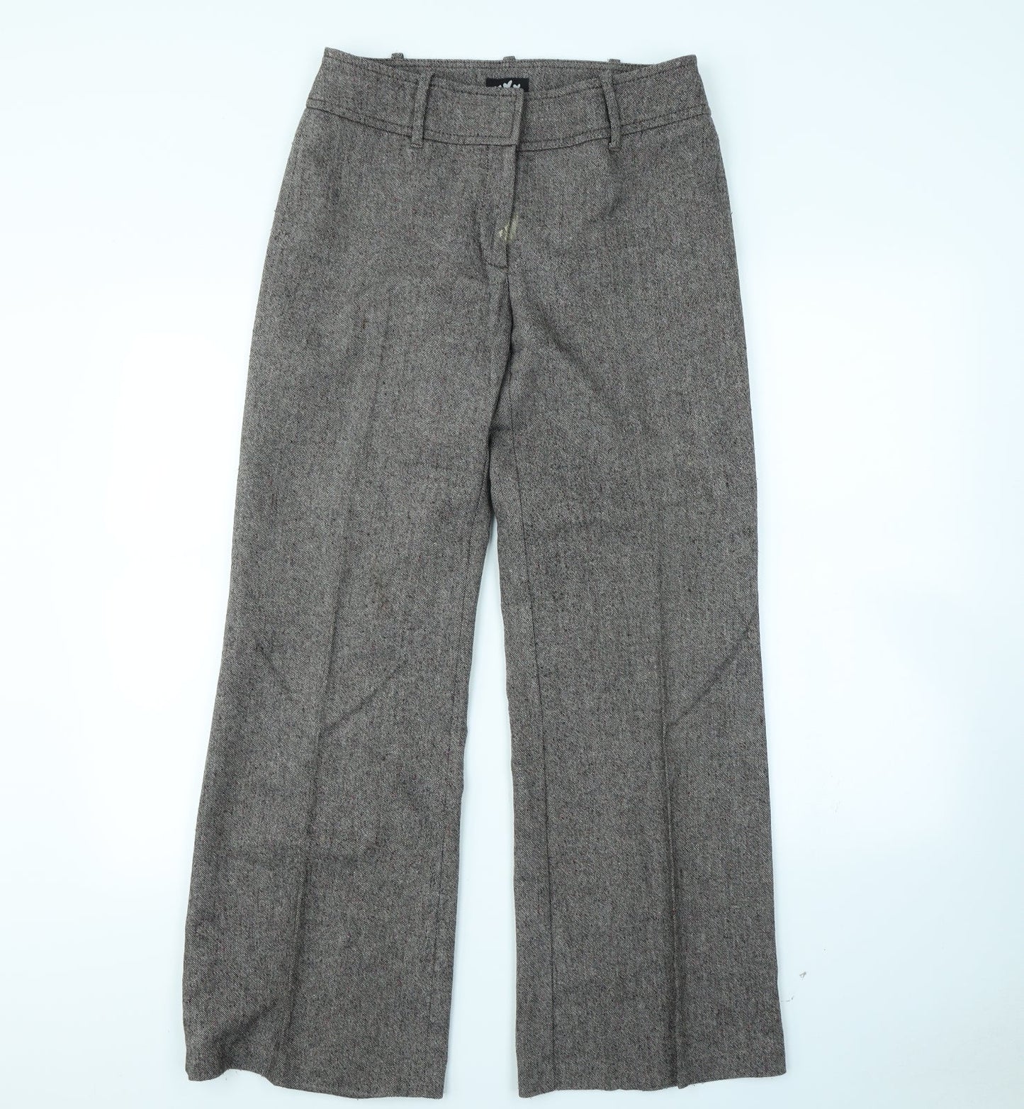 Preworn Womens Brown   Dress Pants Trousers Size 12 L30 in