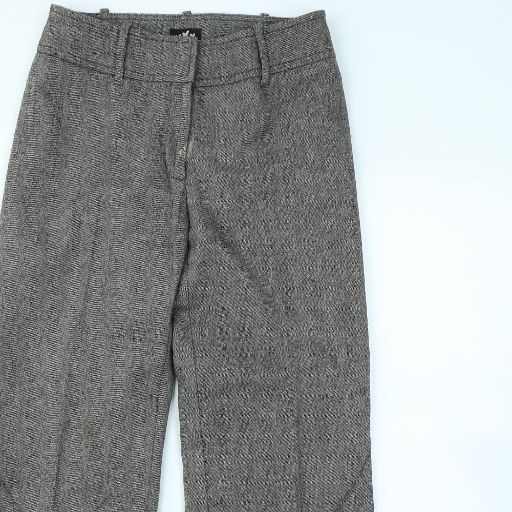 Preworn Womens Brown   Dress Pants Trousers Size 12 L30 in