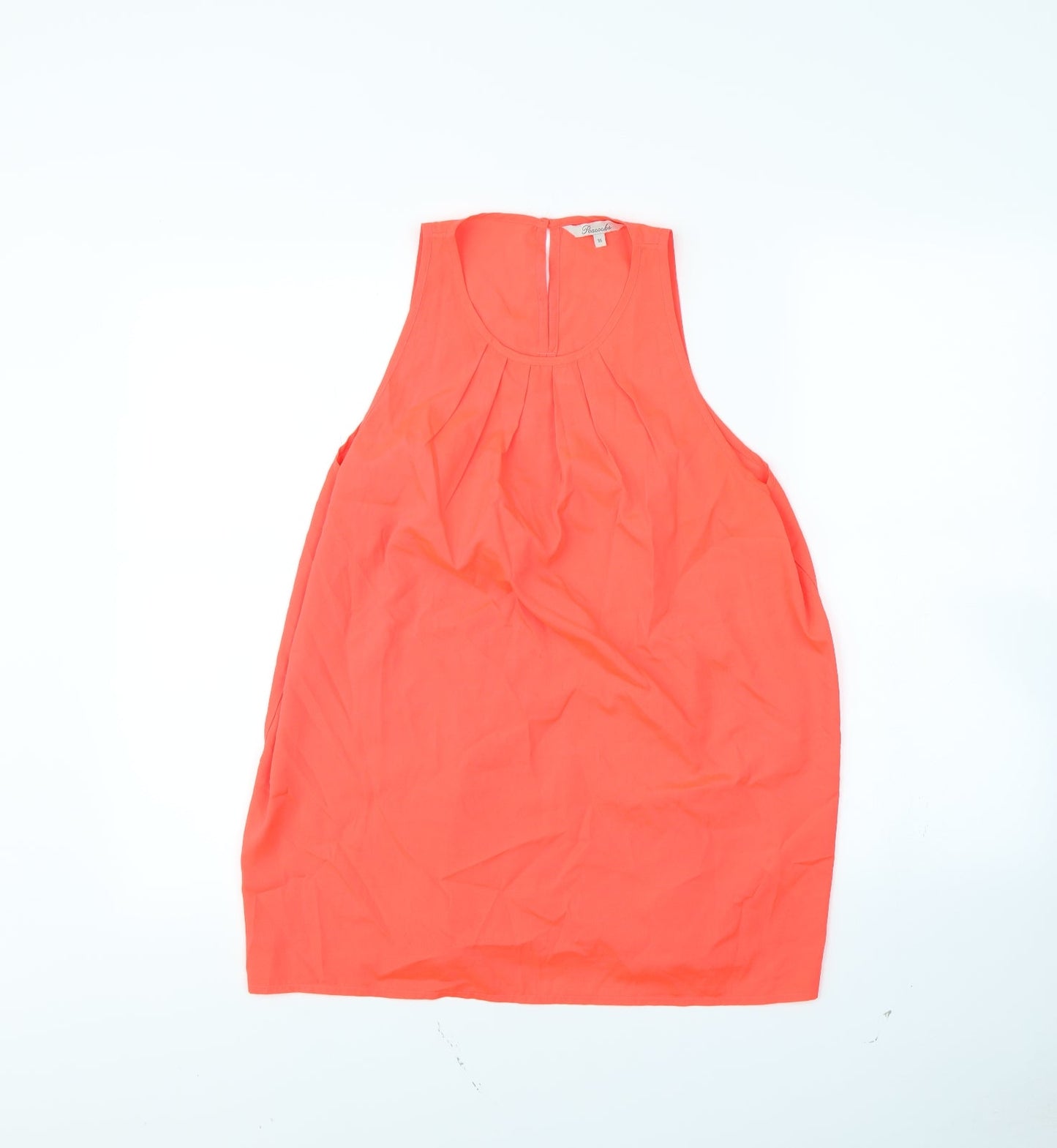 Peacocks Womens Orange   Basic Tank Size 16