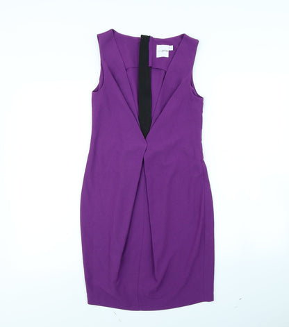 Additional front view of Asos women’s purple mini, size UK 6