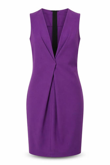 Front view of Asos women’s purple mini, size UK 6