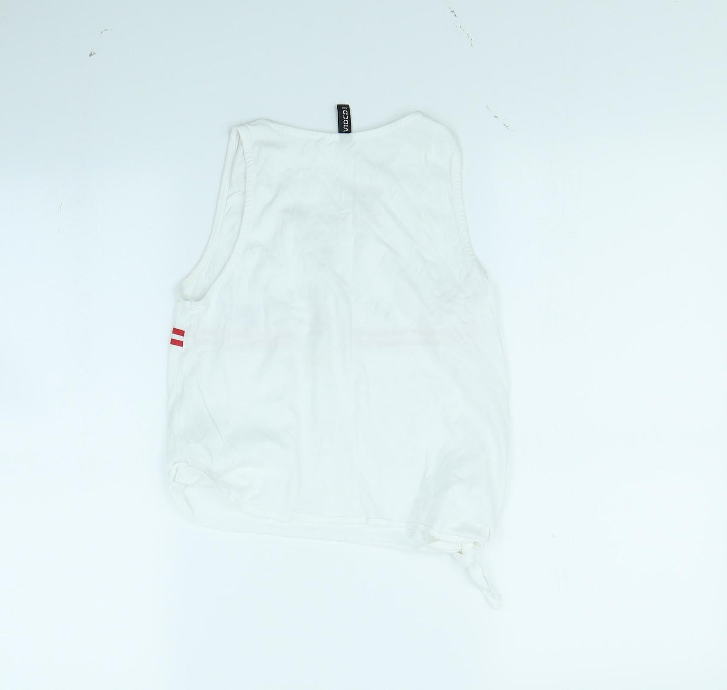 Divided Womens White   Basic Tank Size XS