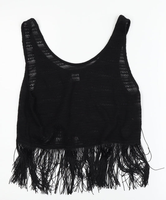 H&M Womens Black   Vest Jumper Size S