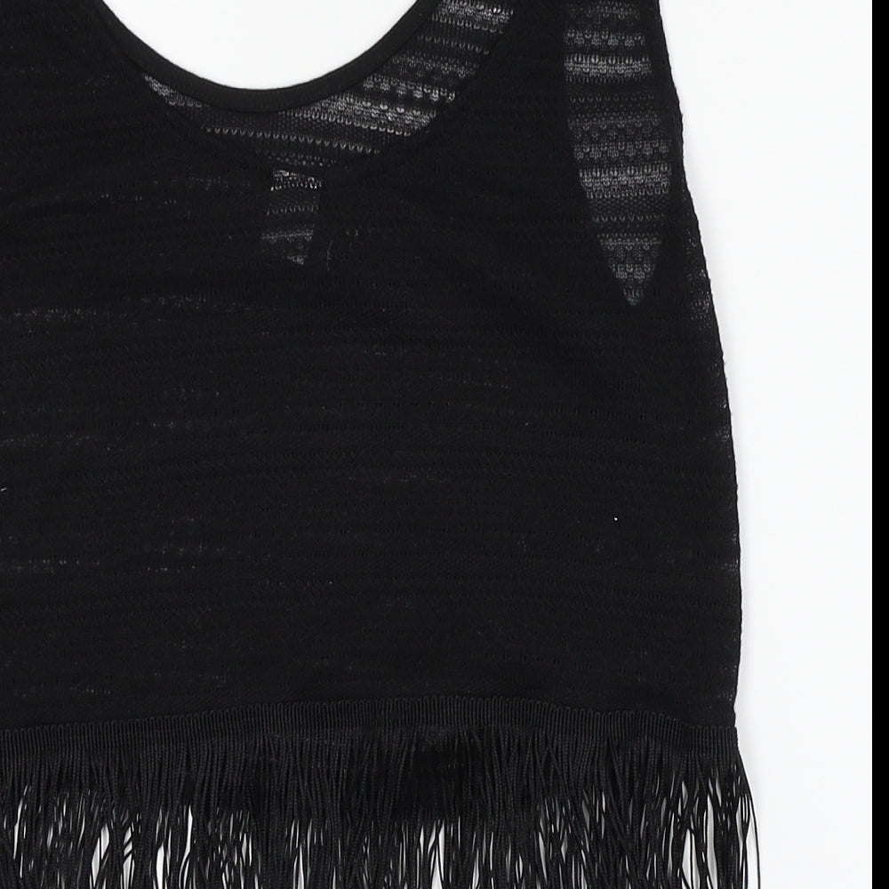 H&M Womens Black   Vest Jumper Size S