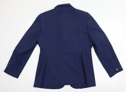 Back view of Atmosphere women’s blue jacket suit jacket, size UK 14