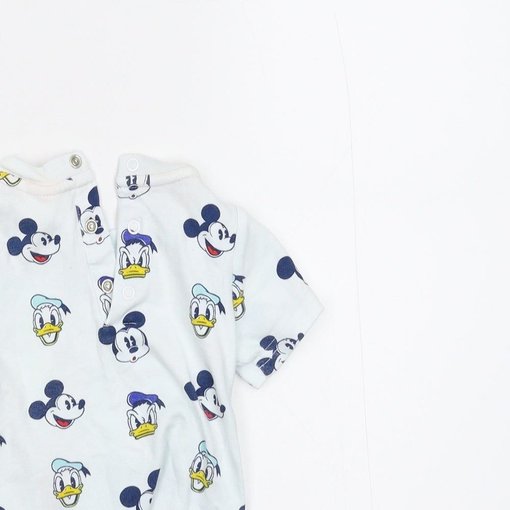 Disney Baby White   Basic T-Shirt Size 6-9 Months