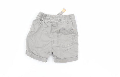 Back view of F&F boys’ grey cargo trousers, size 12-18, months