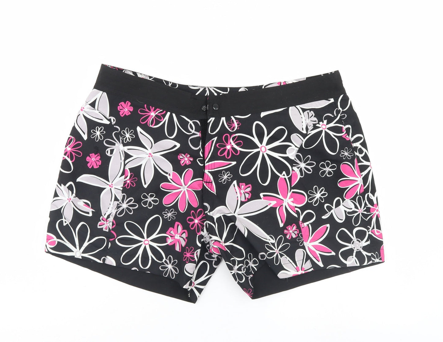 Preworn Womens Multicoloured Floral  Boyfriend Shorts Size 34 in