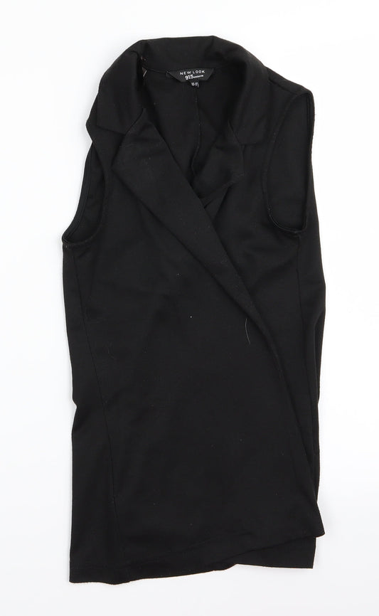 New Look Womens Black   Vest Jumper Size 10