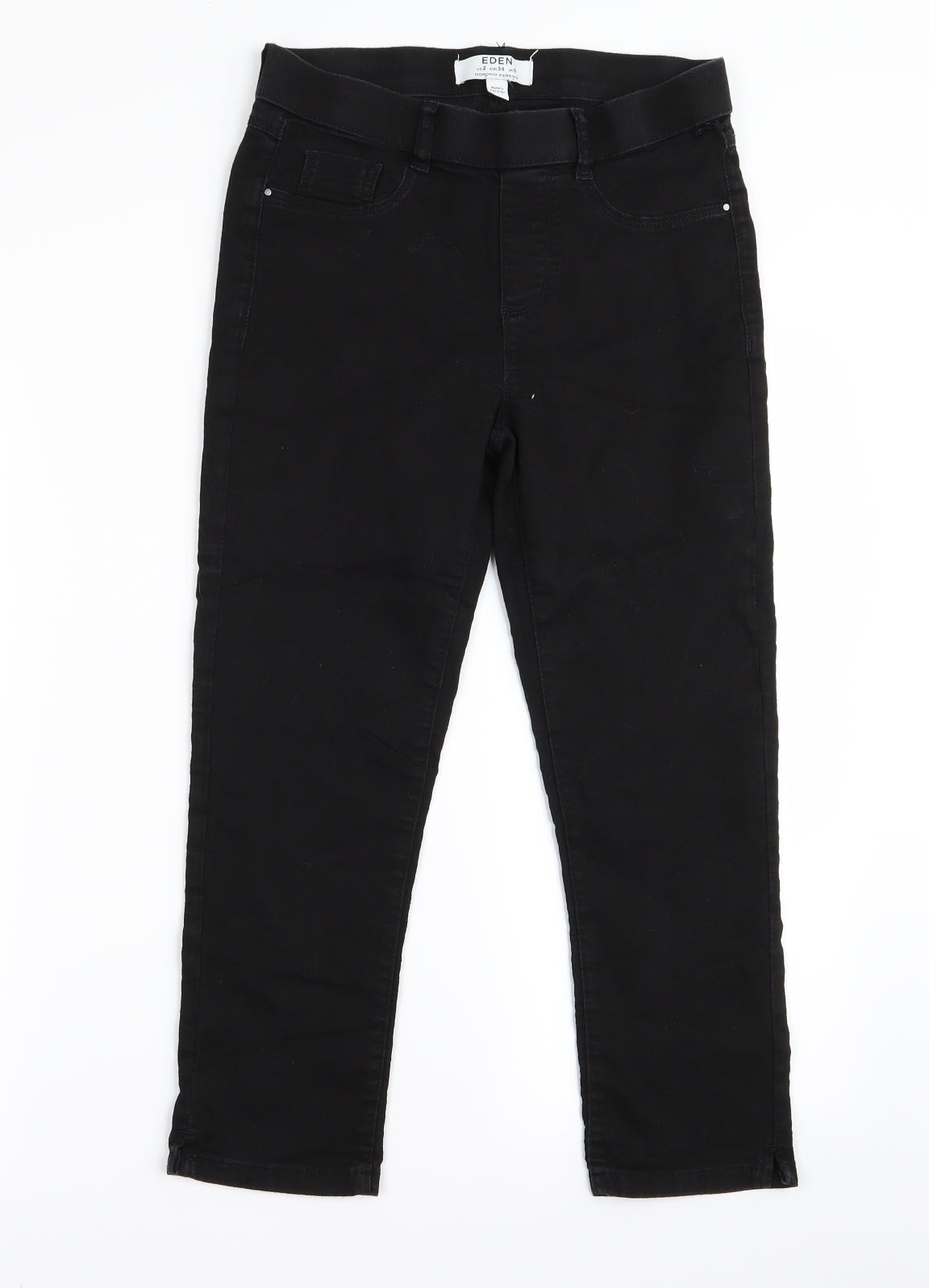 Preworn Girls Black   Skinny Jeans Size 6 Years