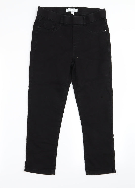 Preworn Girls Black   Skinny Jeans Size 6 Years