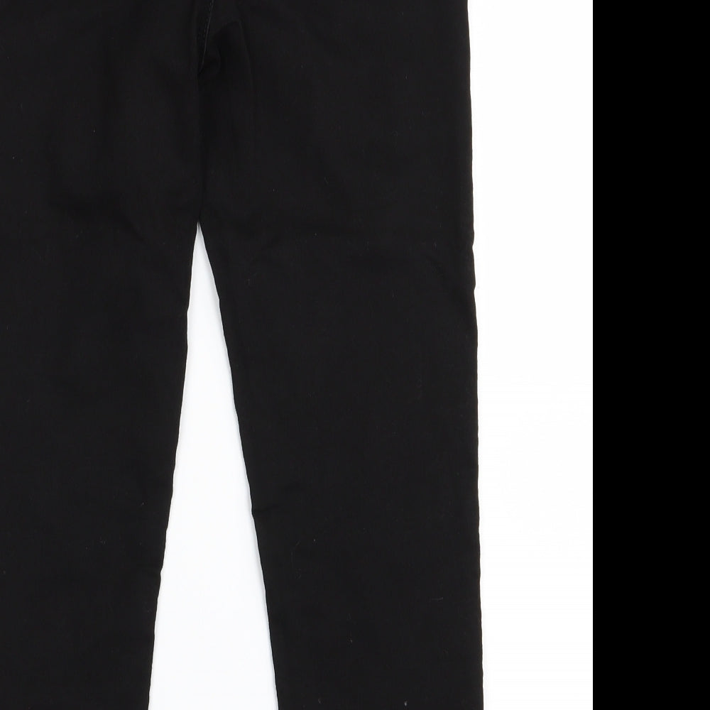 Preworn Girls Black   Skinny Jeans Size 6 Years