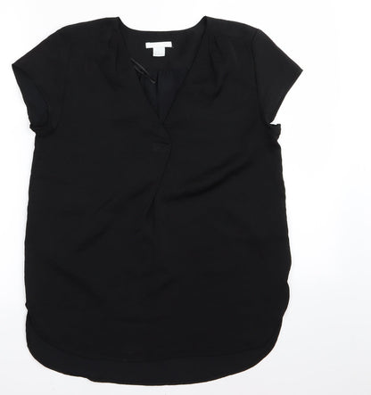 H&M Womens Black   Basic T-Shirt Size 4