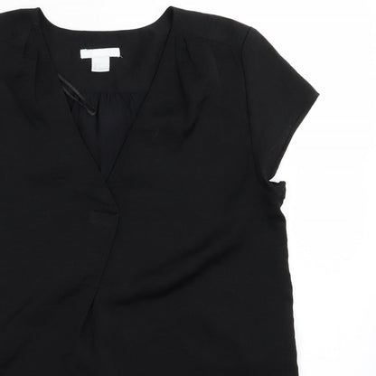 H&M Womens Black   Basic T-Shirt Size 4
