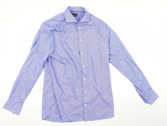 Cubus Mens Blue    Button-Up Size L