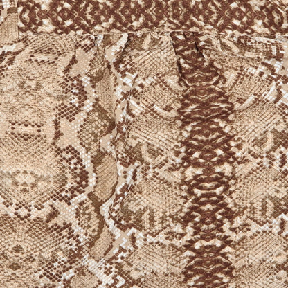 H&M Womens Brown Animal Print  Basic Button-Up Size 12